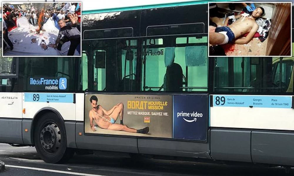 Μουσουλμάνοι στη Γαλλία προσβλήθηκαν από αφίσες με τον... γυμνό Borat